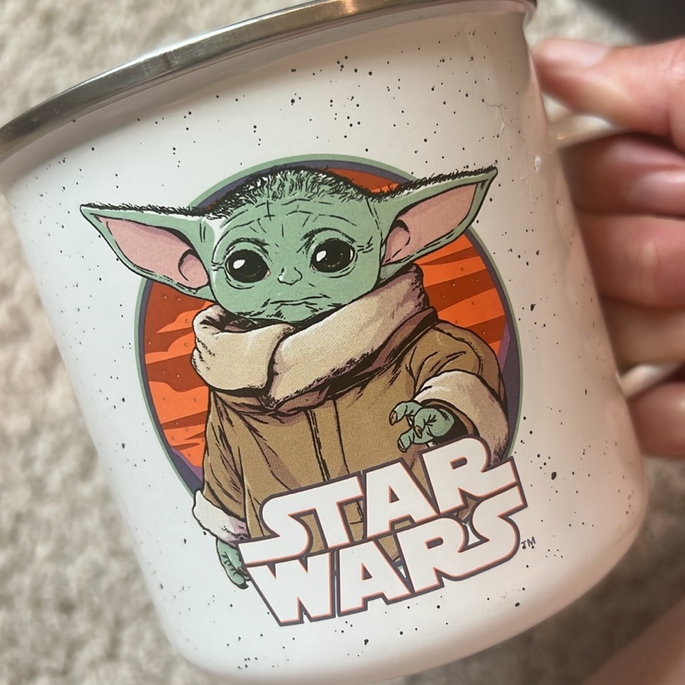 NEW STAR WARS Coffee cup Tea hot chocolate mug ☕️ Camper retro baby yoda